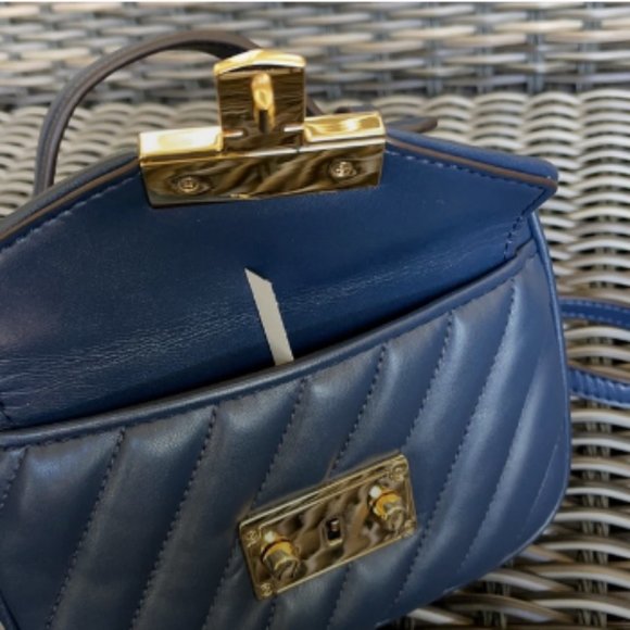 Michael Kors Small Rose Top Handle Leather Satchel - Picture 14 of 16